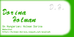 dorina holman business card